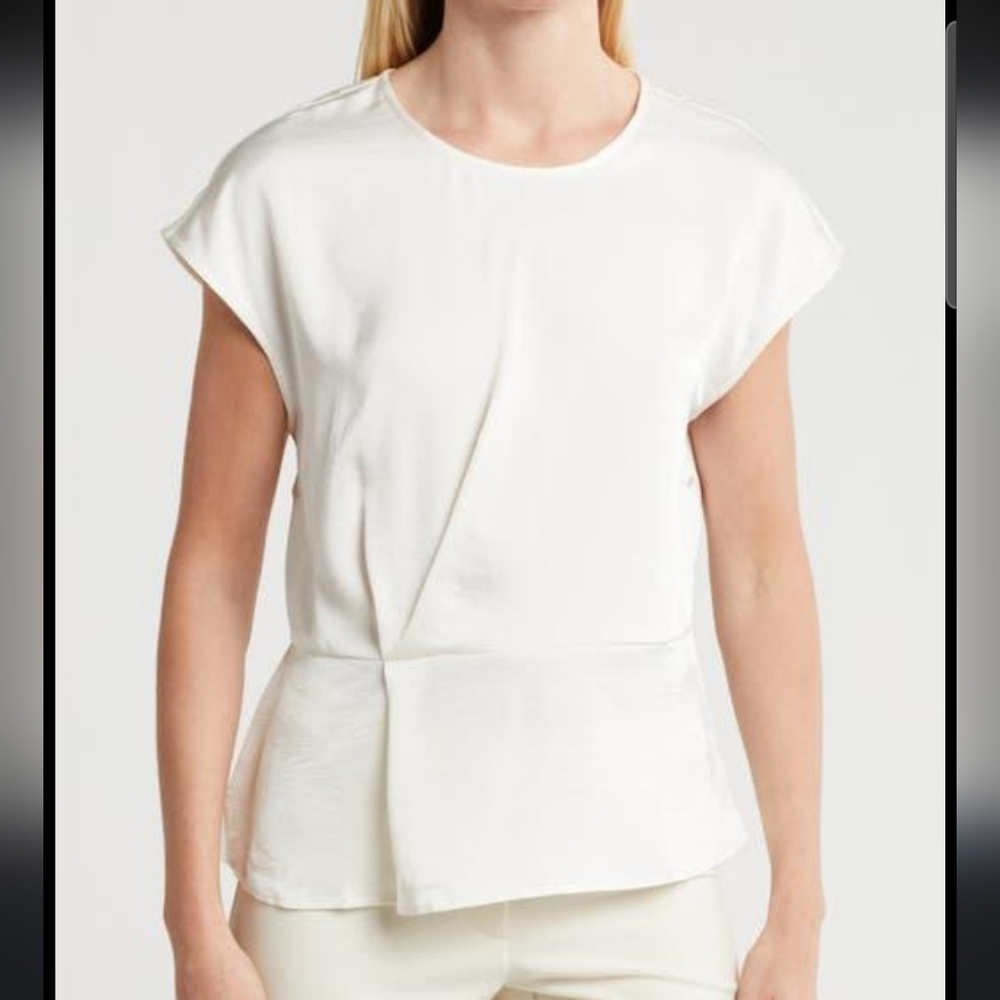 Pleione Blouse, Size Medium, Cream/Ivory, NWT